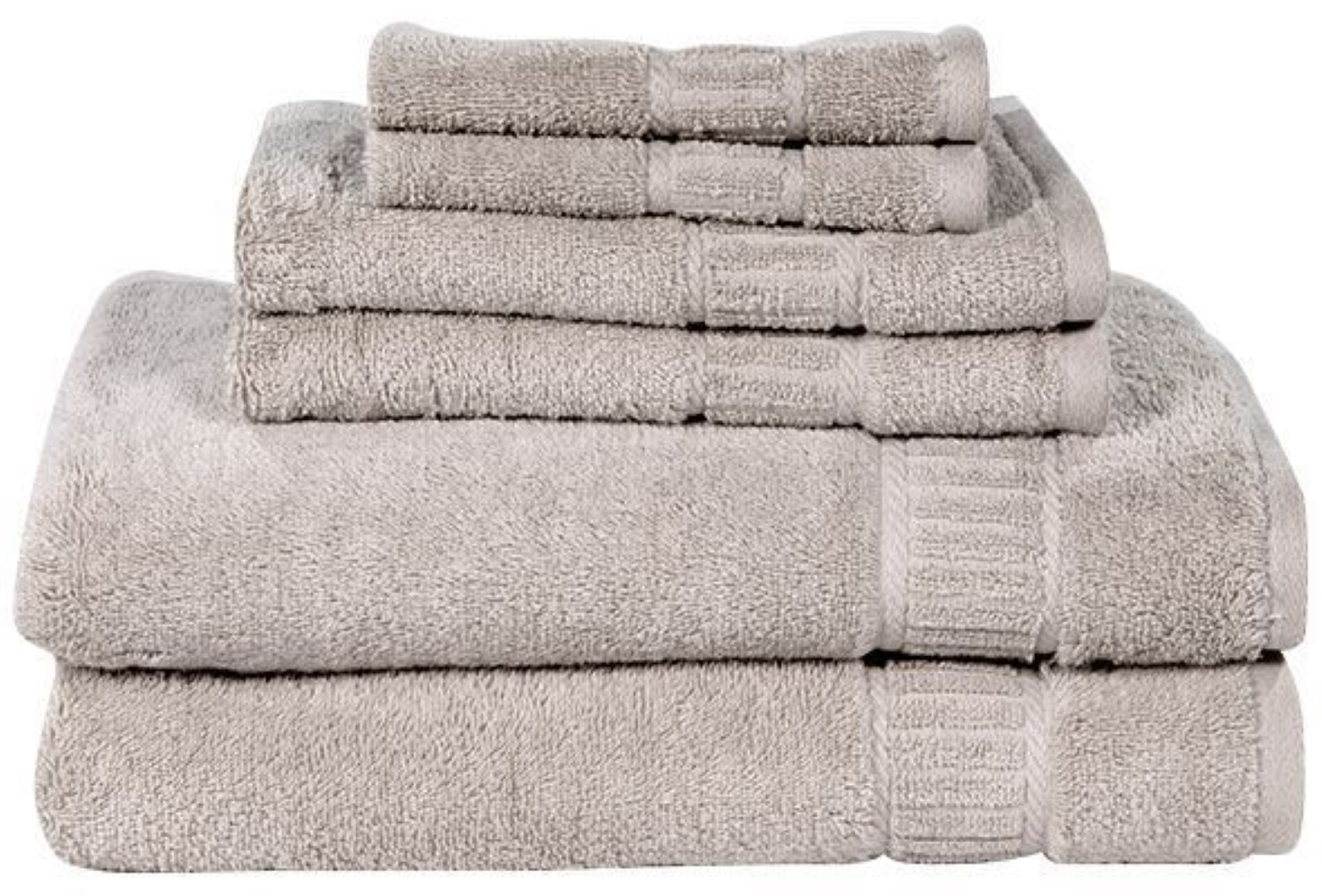 MyPillow Towel 6 Pack - Mineral Gray 